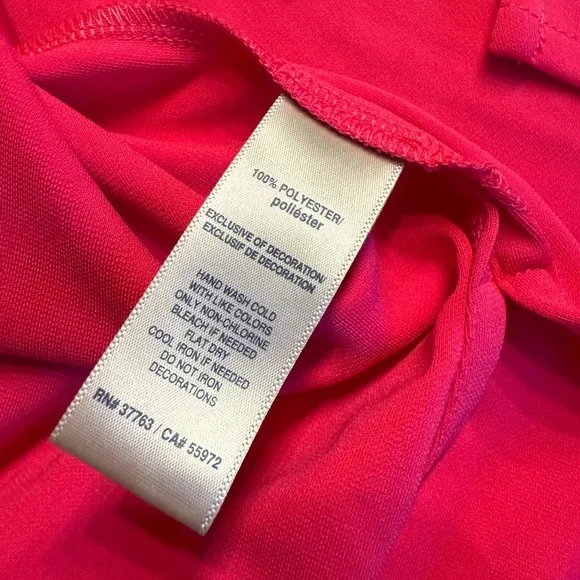 Rafaella short sleeve scoop neck jersey blouse Pink Peacock - Picture 5 of 5